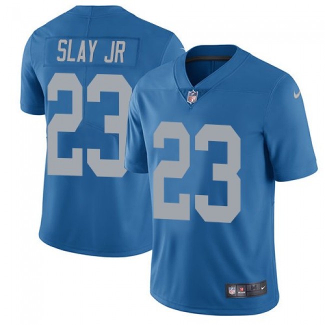 Detroit Lions #23 Darius Slay Jr Blue Throwback Youth Stitched NFL Vapor Untouchable Limited Jersey