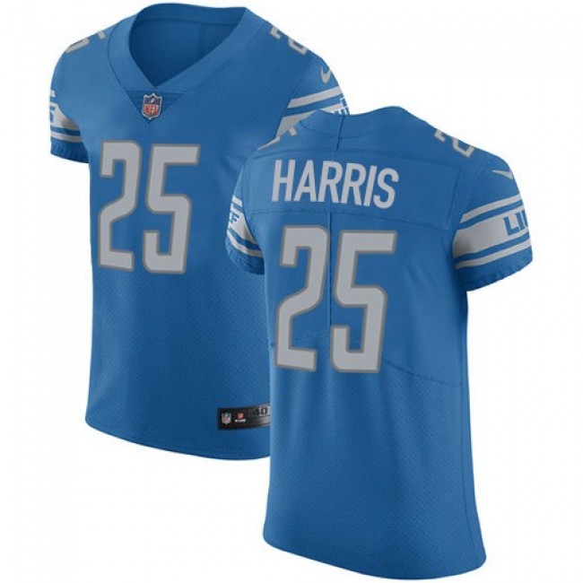 Nike Lions #25 Will Harris Blue Team Color Men's Stitched NFL Vapor Untouchable Elite Jersey