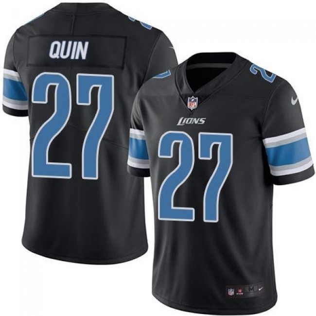 Detroit Lions #27 Glover Quin Black Youth Stitched NFL Limited Rush Jersey