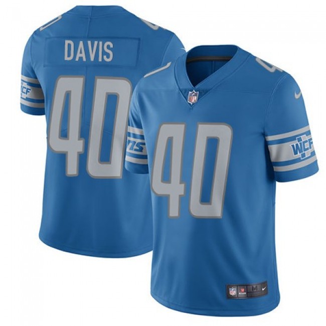 Detroit Lions #40 Jarrad Davis Light Blue Team Color Youth Stitched NFL Vapor Untouchable Limited Jersey