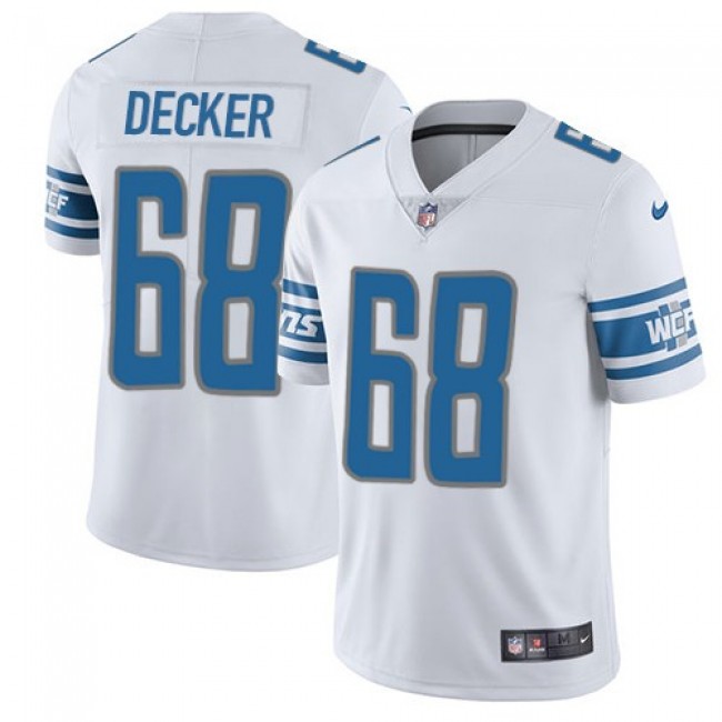 Nike Lions #68 Taylor Decker White Men's Stitched NFL Vapor Untouchable Limited Jersey