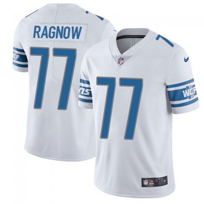 Nike Lions #77 Frank Ragnow White Men's Stitched NFL Vapor Untouchable Limited Jersey