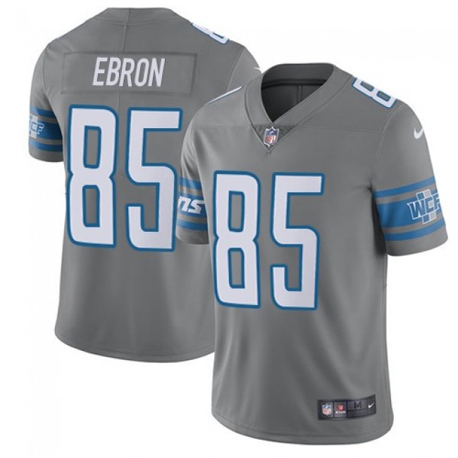 Detroit Lions #85 Eric Ebron Gray Youth Stitched NFL Limited Rush Jersey
