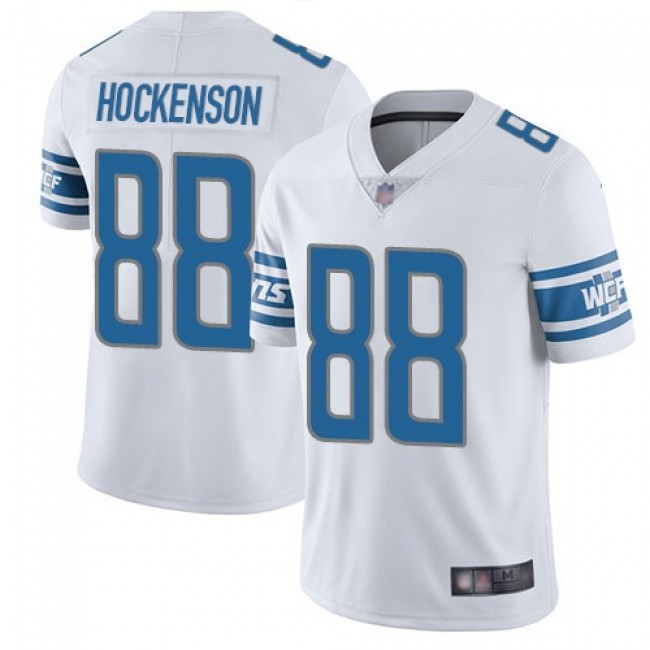Nike Lions #88 T.J. Hockenson White Men's Stitched NFL Vapor Untouchable Limited Jersey