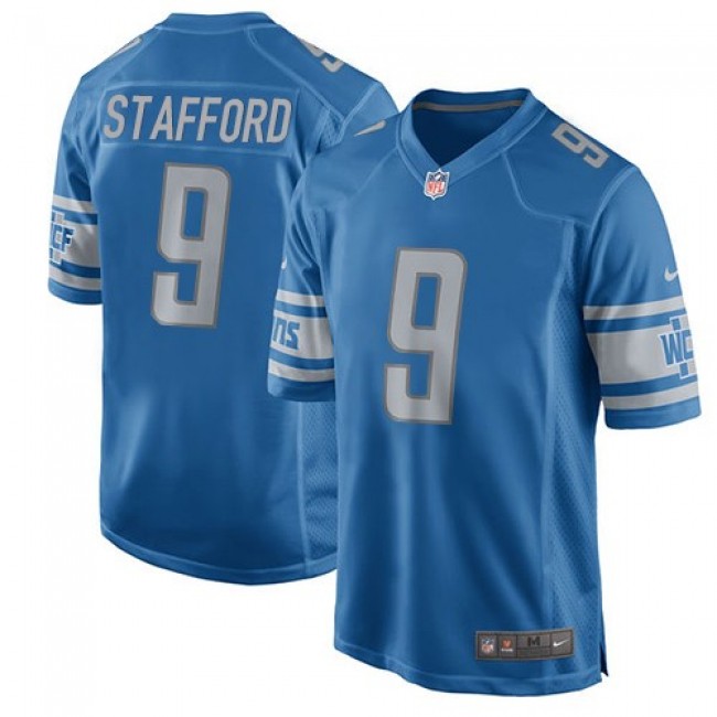 Detroit Lions #9 Matthew Stafford Light Blue Team Color Youth Stitched NFL Elite Jersey