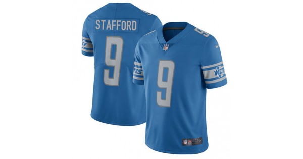 راي NFL Jersey number 87-Detroit Lions #9 Matthew Stafford Light Blue ... راي