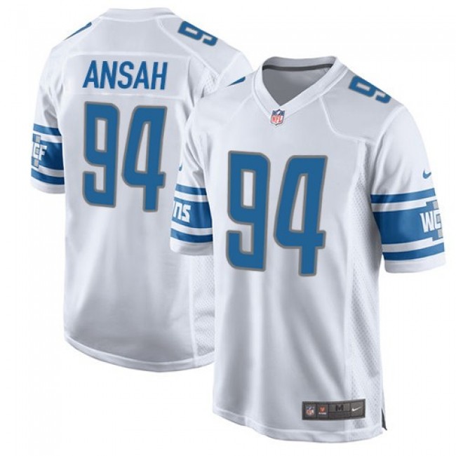 Detroit Lions #94 Ziggy Ansah White Youth Stitched NFL Elite Jersey