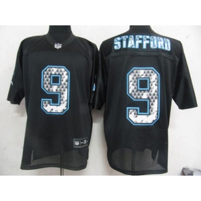 Sideline Black United Lions #9 Matthew Stafford Black Stitched NFL Jersey