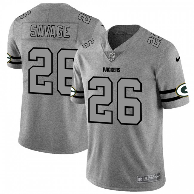 Green Bay Packers #26 Darnell Savage Jr. Men's Nike Gray Gridiron II Vapor Untouchable Limited NFL Jersey