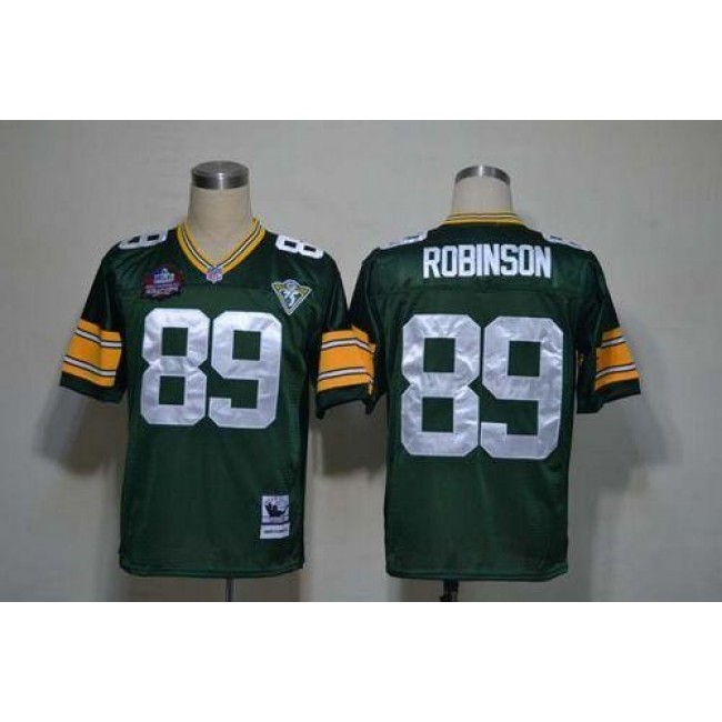 Mitchell And Ness Packers #89 Dave Robinson Green Throwback Stitched NFL Jersey