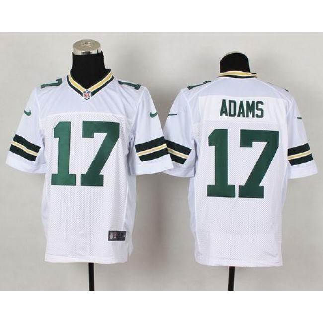 Nike Packers #17 Davante Adams White Men's Stitched NFL Elite Jersey