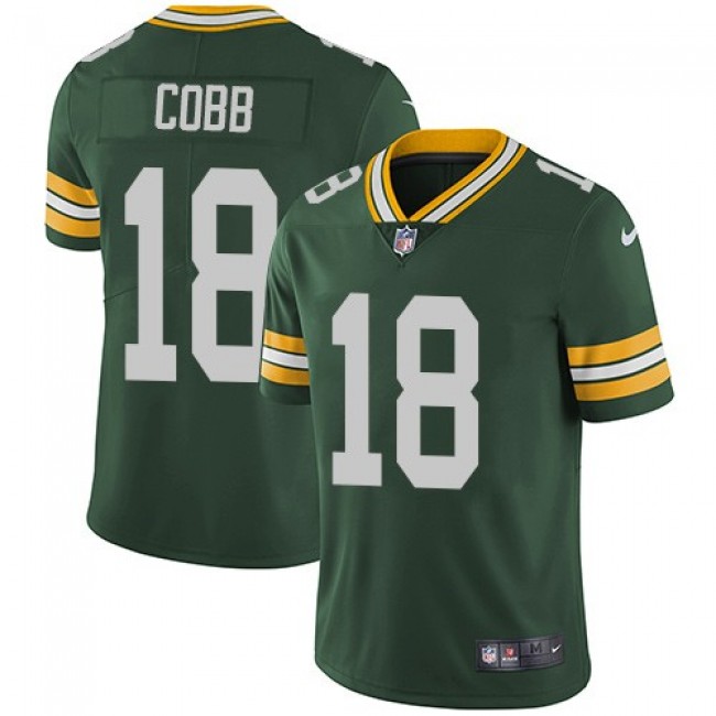 Green Bay Packers #18 Randall Cobb Green Team Color Youth Stitched NFL Vapor Untouchable Limited Jersey