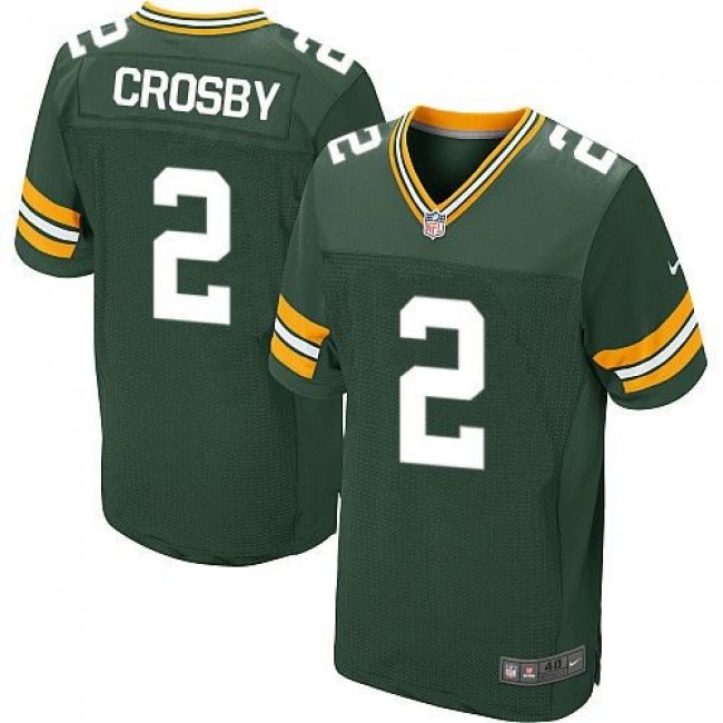 Nike Packers #2 Mason Crosby Green Team Color Men's Stitched NFL Elite Jersey