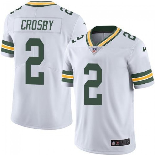 Nike Packers #2 Mason Crosby White Men's Stitched NFL Vapor Untouchable Limited Jersey