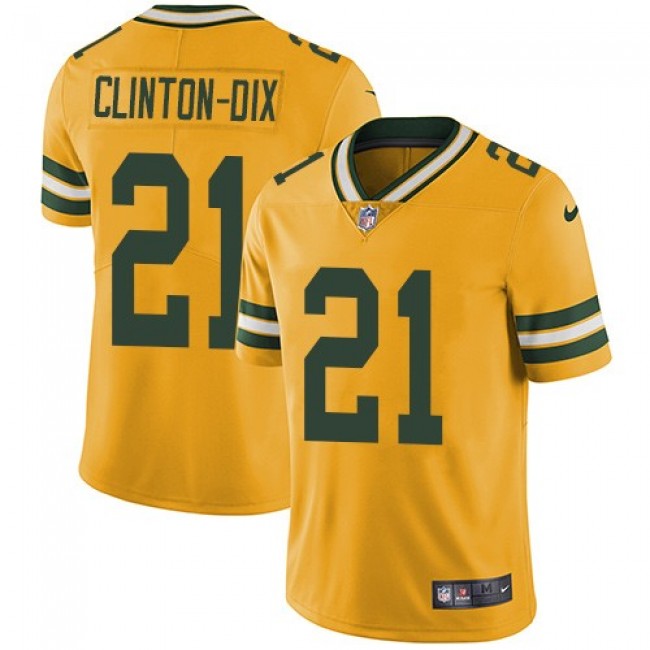 Green Bay Packers #21 Ha Ha Clinton-Dix Yellow Youth Stitched NFL Limited Rush Jersey