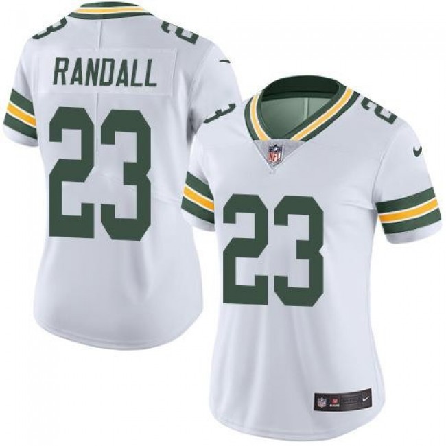Women's Packers #23 Damarious Randall White Stitched NFL Vapor Untouchable Limited Jersey