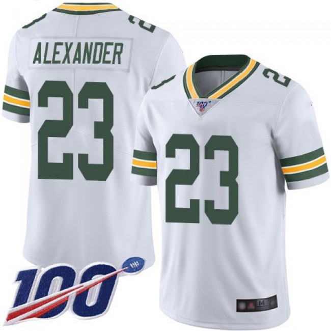 Nike Packers #23 Jaire Alexander White Men's Stitched NFL 100th Season Vapor Limited Jersey