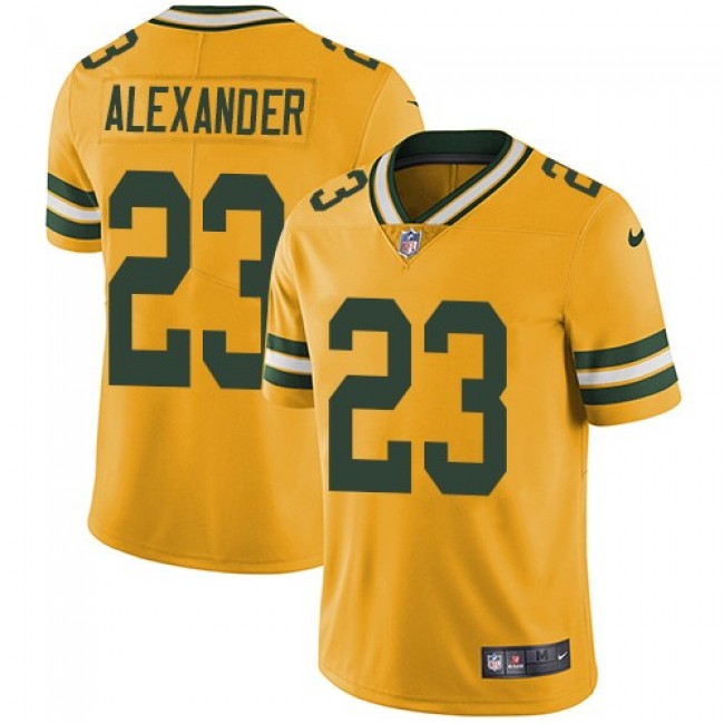 Nike Packers #23 Jaire Alexander Yellow Men's Stitched NFL Limited Rush Jersey