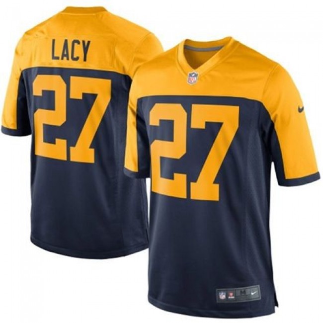 Green Bay Packers #27 Eddie Lacy Navy Blue Alternate Youth Stitched NFL New Elite Jersey