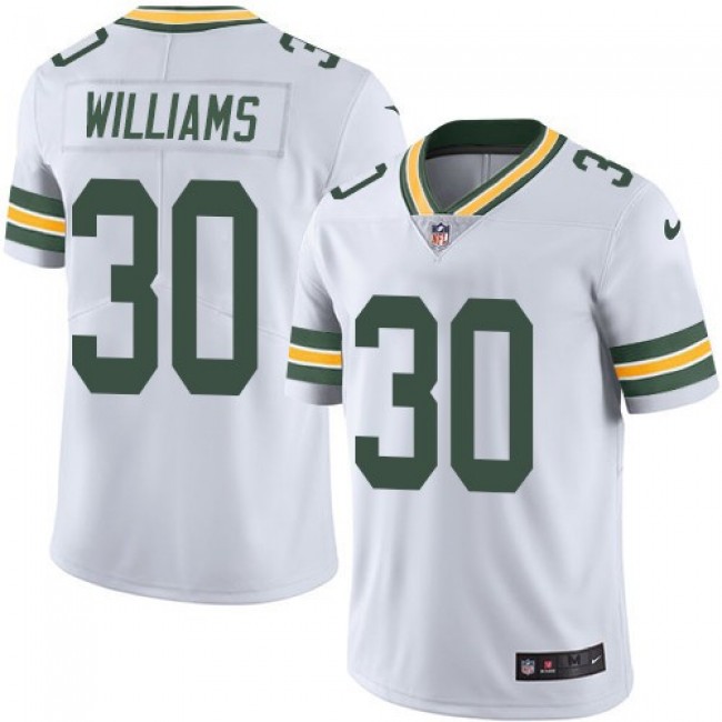 Nike Packers #30 Jamaal Williams White Men's Stitched NFL Vapor Untouchable Limited Jersey