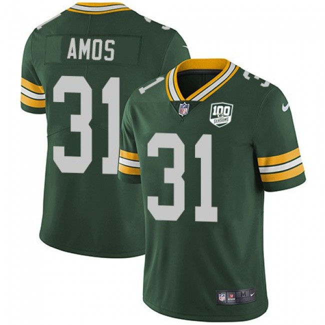 Nike Packers #31 Adrian Amos Green Team Color Men's 100th Season Stitched NFL Vapor Untouchable Limited Jersey