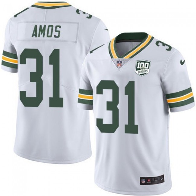 Nike Packers #31 Adrian Amos White Men's 100th Season Stitched NFL Vapor Untouchable Limited Jersey