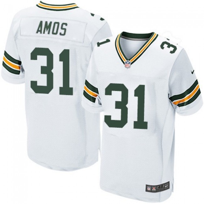 Nike Packers #31 Adrian Amos White Men's Stitched NFL Elite Jersey
