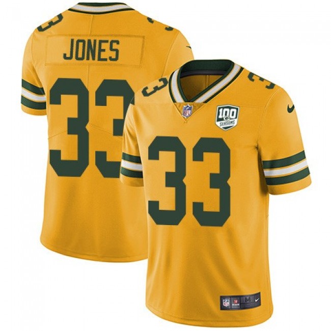 دايسو اليابان NFL Jersey exchange after game-Nike Packers #33 Aaron Jones Yellow ... دايسو اليابان