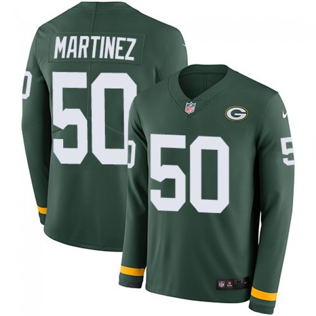 Nike Packers #50 Blake Martinez Green Team Color Men's Stitched NFL Limited Therma Long Sleeve Jersey