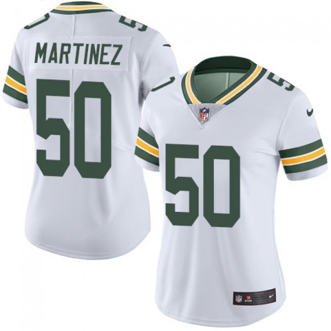 Women's Packers #50 Blake Martinez White Stitched NFL Vapor Untouchable Limited Jersey