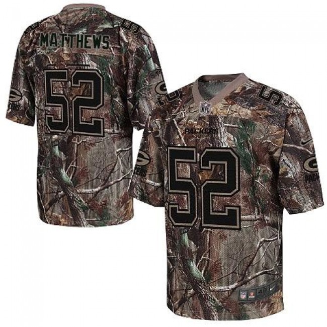 Nike Packers #52 Clay Matthews Camo Men's Stitched NFL Realtree Elite Jersey