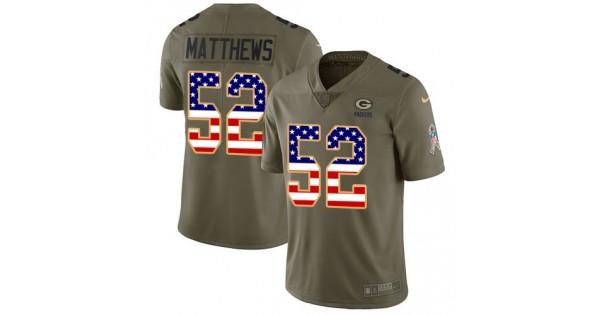 منتجات قوي NFL Jersey Wide Range-Nike Packers #52 Clay Matthews Olive/USA ... منتجات قوي