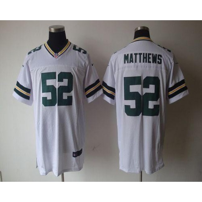 Nike Packers #52 Clay Matthews White Men's Stitched NFL Elite Jersey