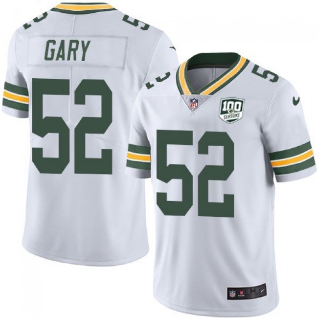 Nike Packers #52 Rashan Gary White Men's 100th Season Stitched NFL Vapor Untouchable Limited Jersey