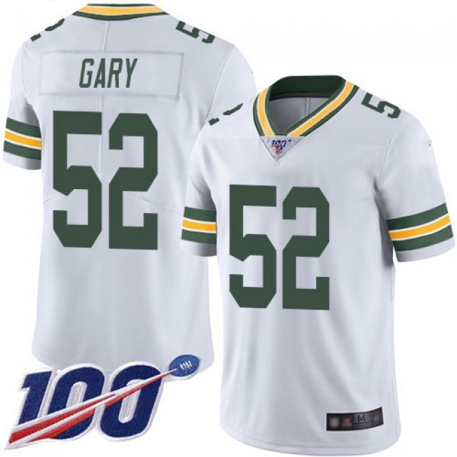 Nike Packers #52 Rashan Gary White Men's Stitched NFL 100th Season Vapor Limited Jersey