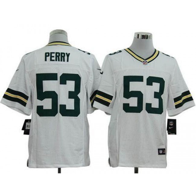Nike Packers #53 Nick Perry White Men's Stitched NFL Elite Jersey