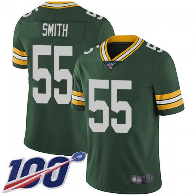 Nike Packers #55 Za'Darius Smith Green Team Color Men's Stitched NFL 100th Season Vapor Limited Jersey