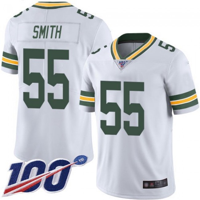 Nike Packers #55 Za'Darius Smith White Men's Stitched NFL 100th Season Vapor Limited Jersey