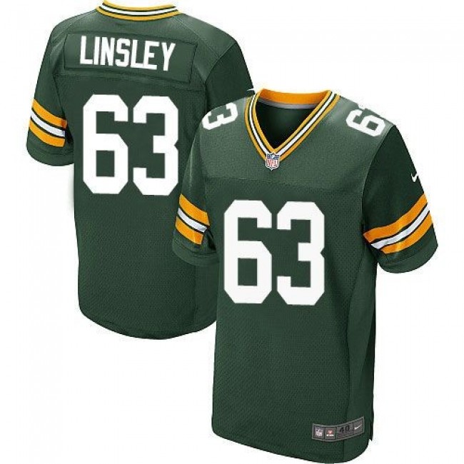 Nike Packers #63 Corey Linsley Green Team Color Men's Stitched NFL Elite Jersey
