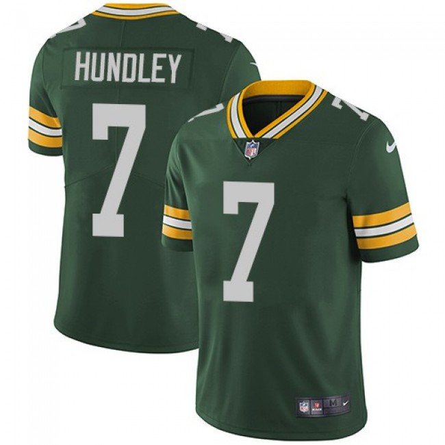 Green Bay Packers #7 Brett Hundley Green Team Color Youth Stitched NFL Vapor Untouchable Limited Jersey