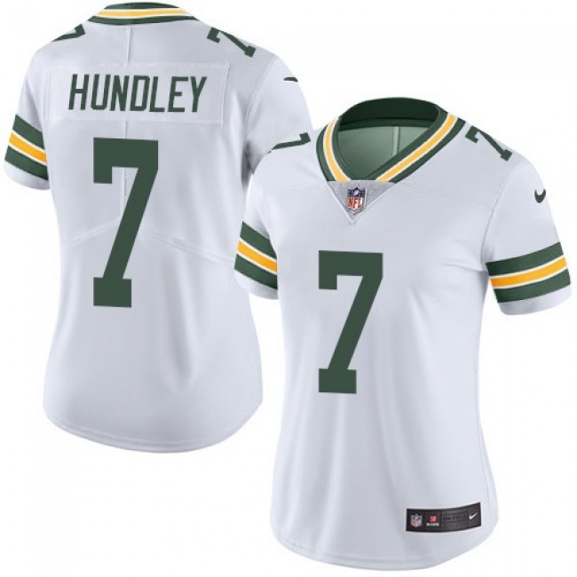 Women's Packers #7 Brett Hundley White Stitched NFL Vapor Untouchable Limited Jersey
