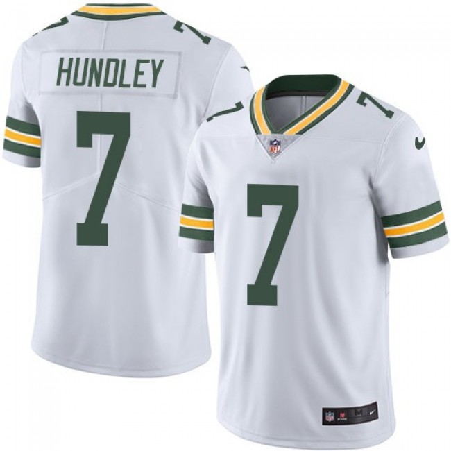 Green Bay Packers #7 Brett Hundley White Youth Stitched NFL Vapor Untouchable Limited Jersey