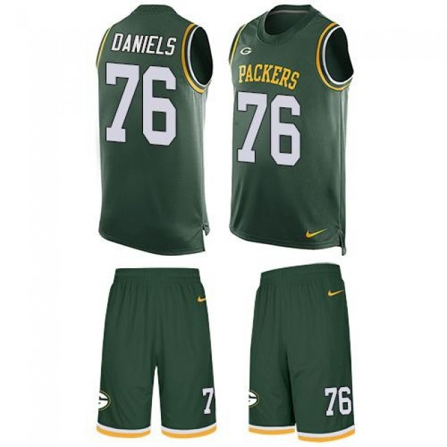 Nike Packers #76 Mike Daniels Green Team Color Men's Stitched NFL Limited Tank Top Suit Jersey