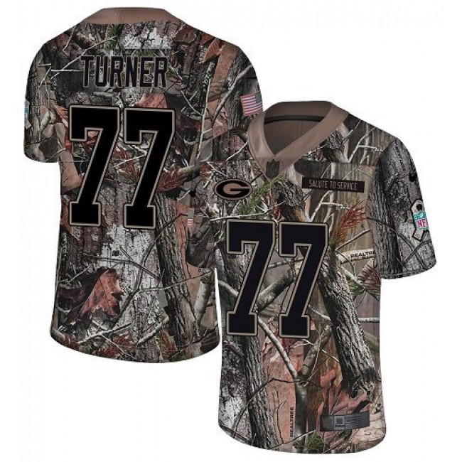 Nike Packers #77 Billy Turner Camo Men's Stitched NFL Limited Rush Realtree Jersey