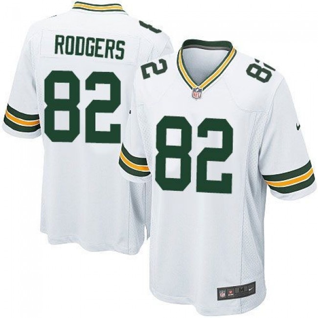 Green Bay Packers #82 Richard Rodgers White Youth Stitched NFL Elite Jersey