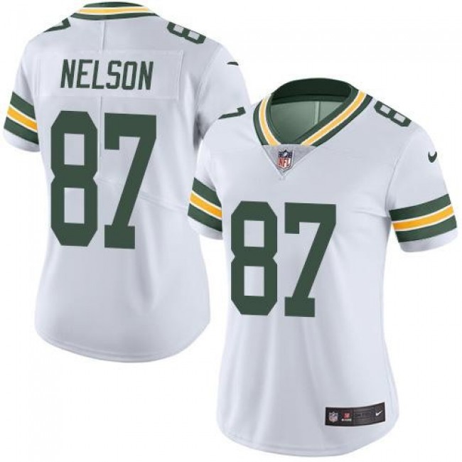 ارفف تخزين للمطبخ NFL Jersey types-Women's Packers #87 Jordy Nelson White Stitched ... ارفف تخزين للمطبخ