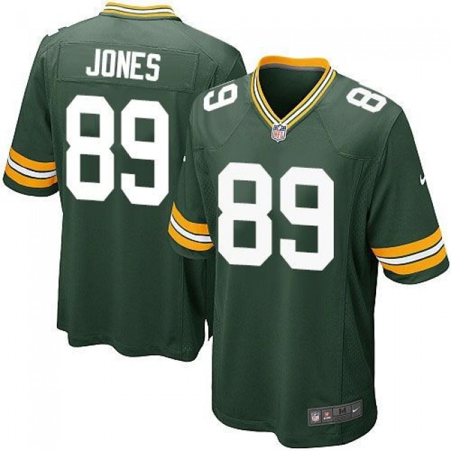 Green Bay Packers #89 James Jones Green Team Color Youth Stitched NFL Elite Jersey