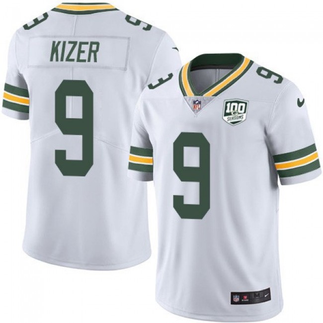 Nike Packers #9 DeShone Kizer White Men's 100th Season Stitched NFL Vapor Untouchable Limited Jersey