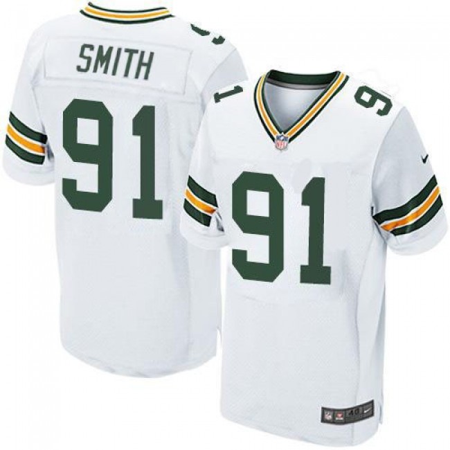 Nike Packers #91 Preston Smith White Men's Stitched NFL Elite Jersey