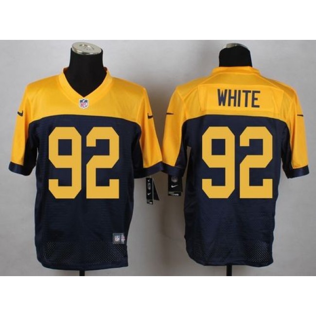 Nike Packers #92 Reggie White Navy Blue Alternate Men's Stitched NFL New Elite Jersey